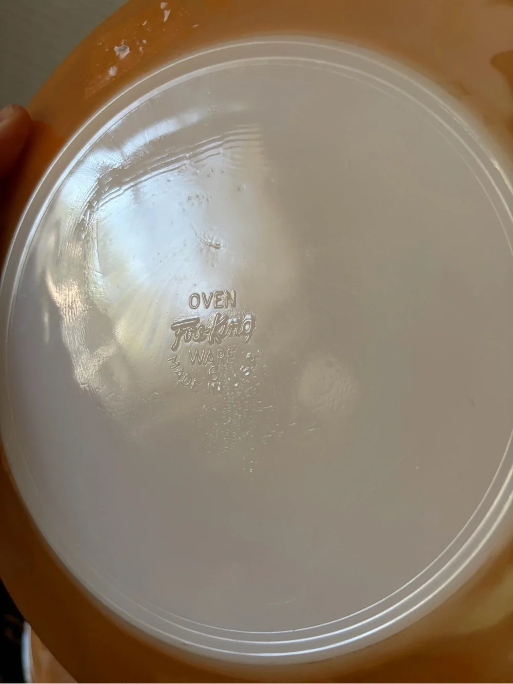 Set of Vintage Fire King Peach Lustre Laurel Leaf bowls and plates